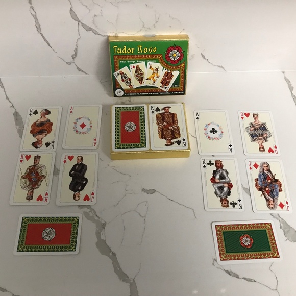 Vintage Tudor Rose Piatnik Playing Cards No 2137 Collector Whist Bridge Canasta - Picture 4 of 9
